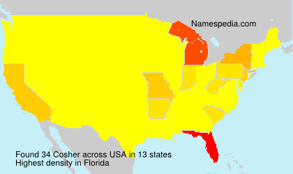 Surname Cosher in USA Surname Cosher in USA