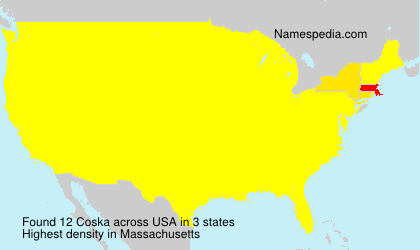 Surname Coska in USA Surname Coska in USA