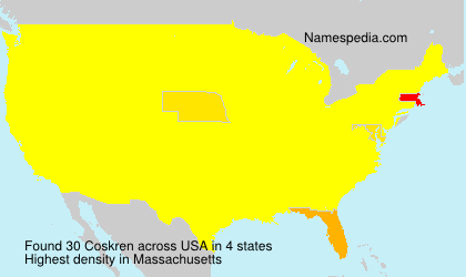 Surname Coskren in USA Surname Coskren in USA