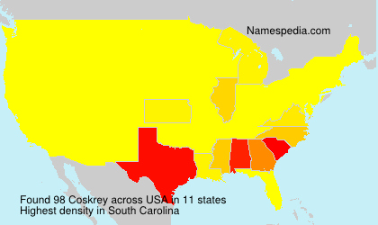 Surname Coskrey in USA Surname Coskrey in USA