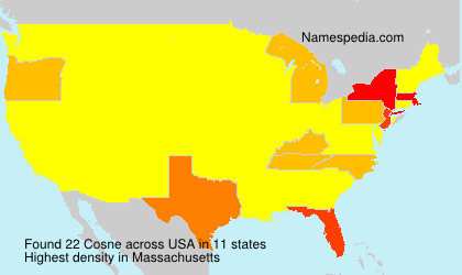Surname Cosne in USA Surname Cosne in USA