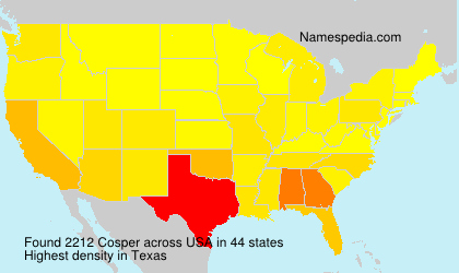 Surname Cosper in USA Surname Cosper in USA