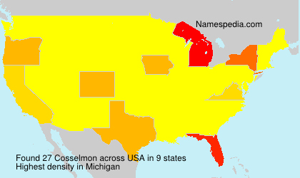 Surname Cosselmon in USA Surname Cosselmon in USA