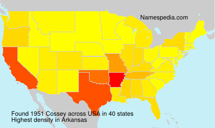 Surname Cossey in USA Surname Cossey in USA