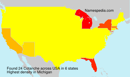 Surname Cotanche in USA Surname Cotanche in USA
