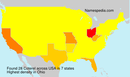 Surname Coterel in USA Surname Coterel in USA
