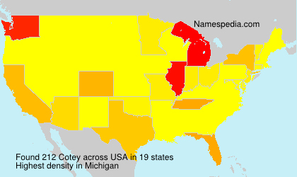 Surname Cotey in USA Surname Cotey in USA