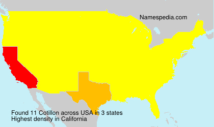 Surname Cotillon in USA Surname Cotillon in USA