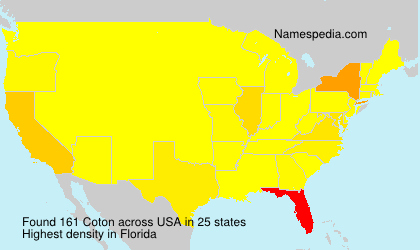 Surname Coton in USA Surname Coton in USA