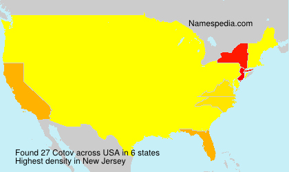Surname Cotov in USA Surname Cotov in USA