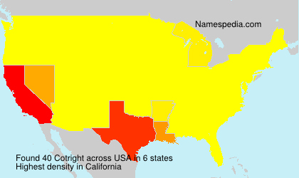 Surname Cotright in USA Surname Cotright in USA