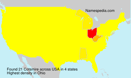 Surname Cotsmire in USA Surname Cotsmire in USA