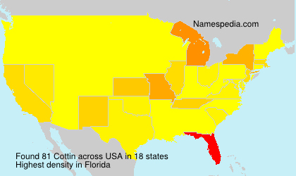Surname Cottin in USA Surname Cottin in USA
