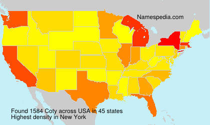 Surname Coty in USA Surname Coty in USA