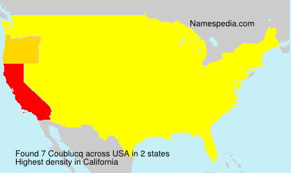 Surname Coublucq in USA Surname Coublucq in USA