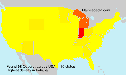 Surname Coudret in USA Surname Coudret in USA