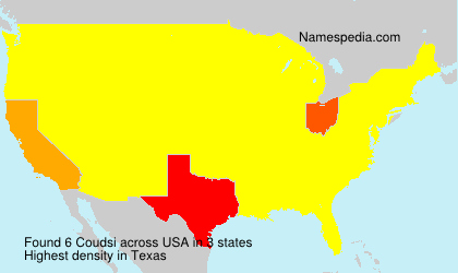 Surname Coudsi in USA Surname Coudsi in USA