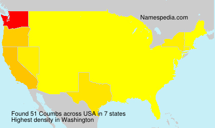 Surname Coumbs in USA Surname Coumbs in USA