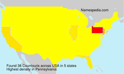 Surname Countouris in USA Surname Countouris in USA