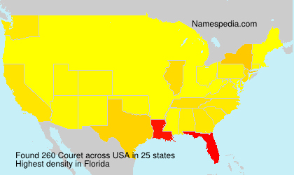 Surname Couret in USA Surname Couret in USA