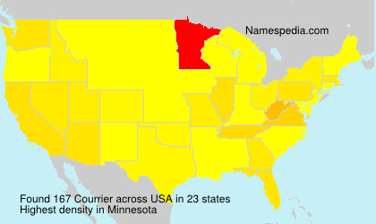 Surname Courrier in USA Surname Courrier in USA