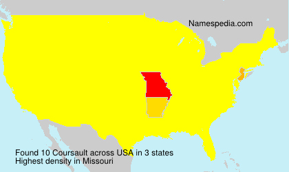 Surname Coursault in USA Surname Coursault in USA