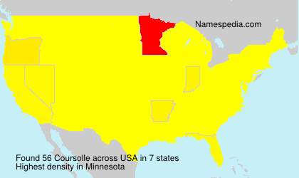 Surname Coursolle in USA Surname Coursolle in USA