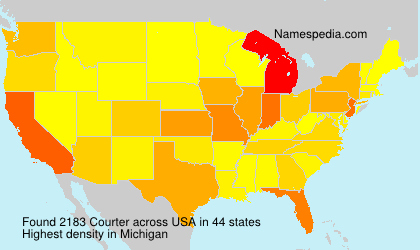 Surname Courter in USA Surname Courter in USA