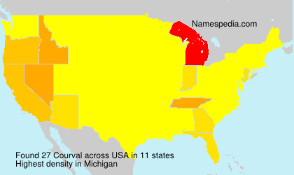 Surname Courval in USA Surname Courval in USA