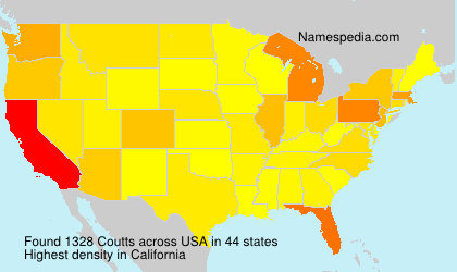 Surname Coutts in USA Surname Coutts in USA