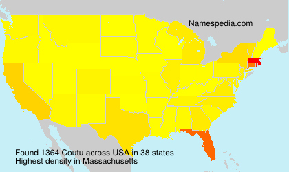 Surname Coutu in USA Surname Coutu in USA