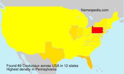 Surname Couturiaux in USA Surname Couturiaux in USA