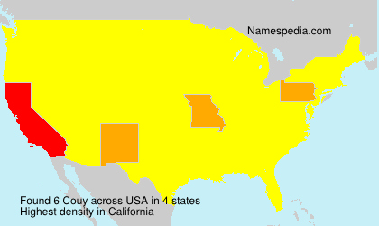 Surname Couy in USA Surname Couy in USA