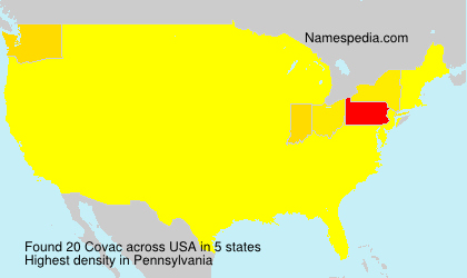 Surname Covac in USA Surname Covac in USA