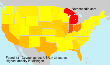 Surname Covault in USA Surname Covault in USA