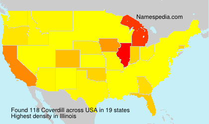 Surname Coverdill in USA Surname Coverdill in USA