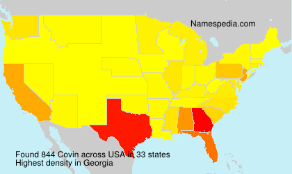 Surname Covin in USA Surname Covin in USA