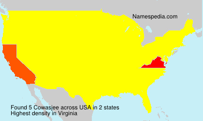 Surname Cowasjee in USA Surname Cowasjee in USA