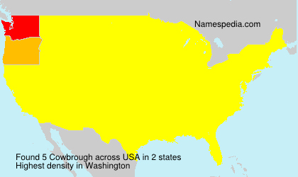 Surname Cowbrough in USA Surname Cowbrough in USA