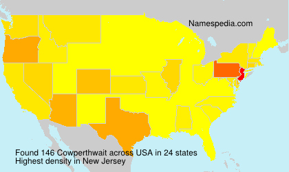 Surname Cowperthwait in USA Surname Cowperthwait in USA
