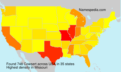 Surname Cowsert in USA Surname Cowsert in USA
