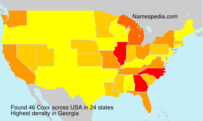Surname Coxx in USA Surname Coxx in USA