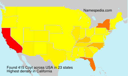 Surname Coyt in USA Surname Coyt in USA