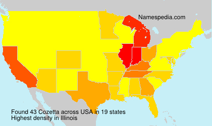 Surname Cozetta in USA Surname Cozetta in USA