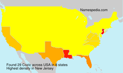 Surname Cozic in USA Surname Cozic in USA