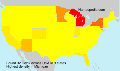 Surname Cozik in USA Surname Cozik in USA