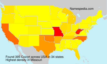 Surname Cozort in USA Surname Cozort in USA