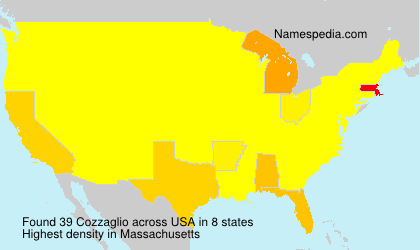Surname Cozzaglio in USA