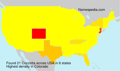 Surname Cozzetta in USA Surname Cozzetta in USA