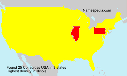 Surname Cpi in USA Surname Cpi in USA